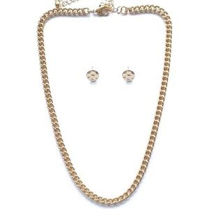 Violet Harper Elana Link Necklace + Earring Set